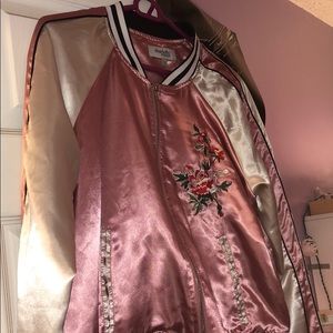 Satin bomber jacket